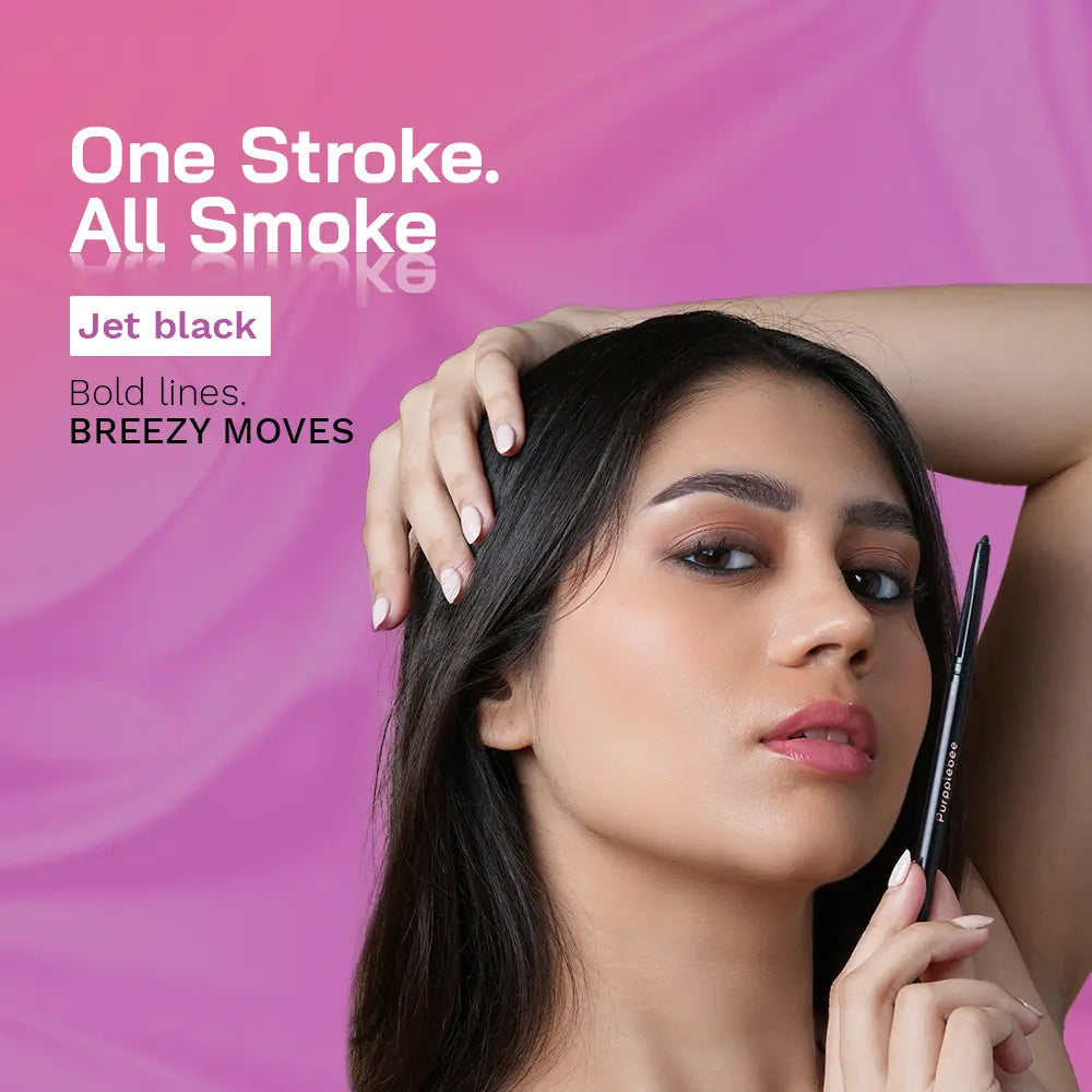 Purpplebee Smudge-Proof Kajal for Bold, Intense Eyes