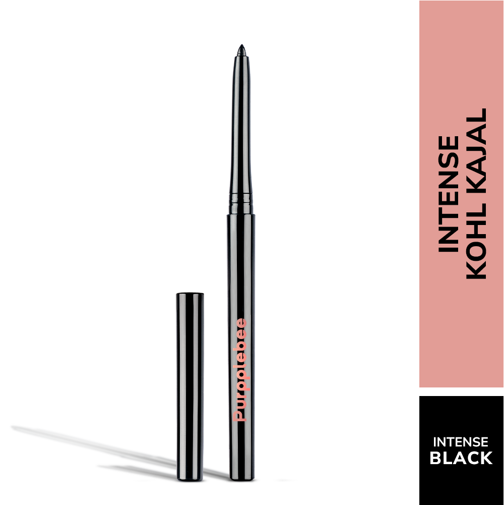 Purpplebee Black Kajal for Bold Eye Makeup Look