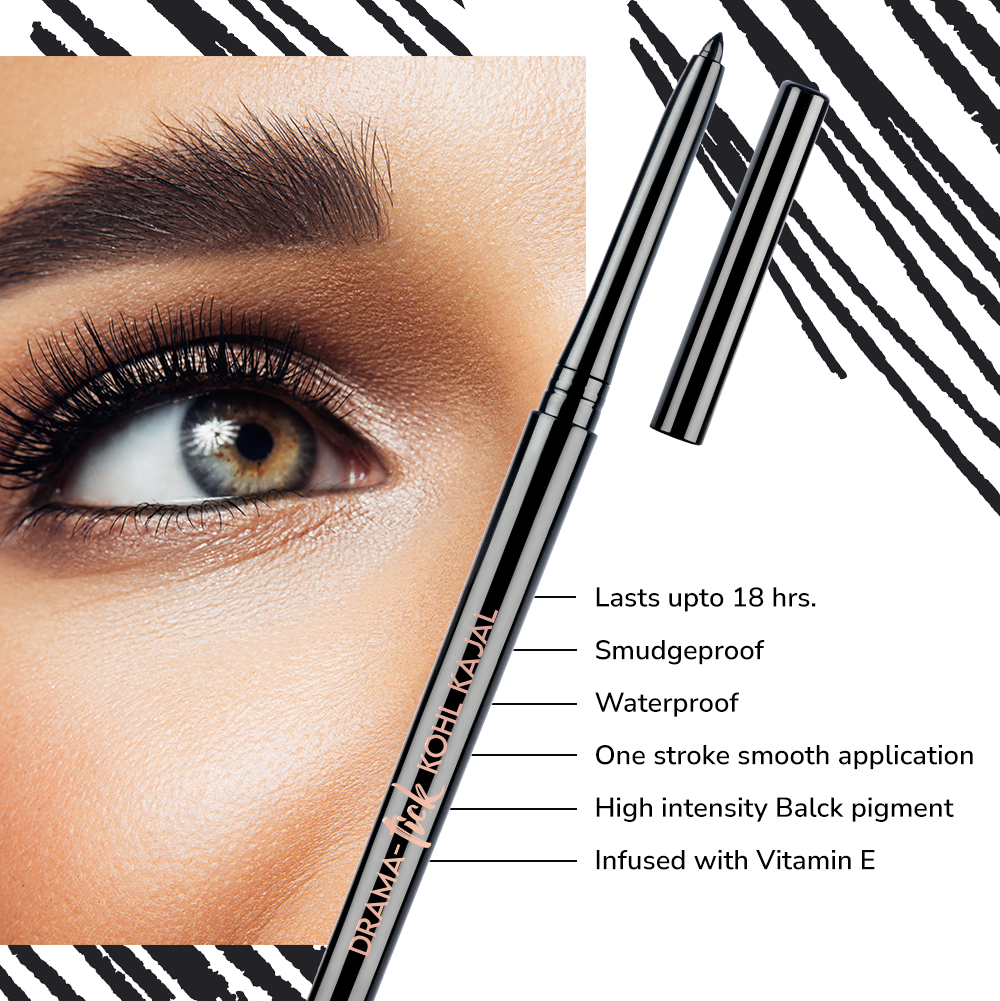 Purpplebee Paraben-Free Kajal Safe for Daily Use